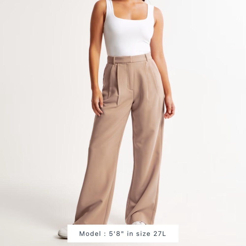 Curve Love A&F Sloane Tailored Pant